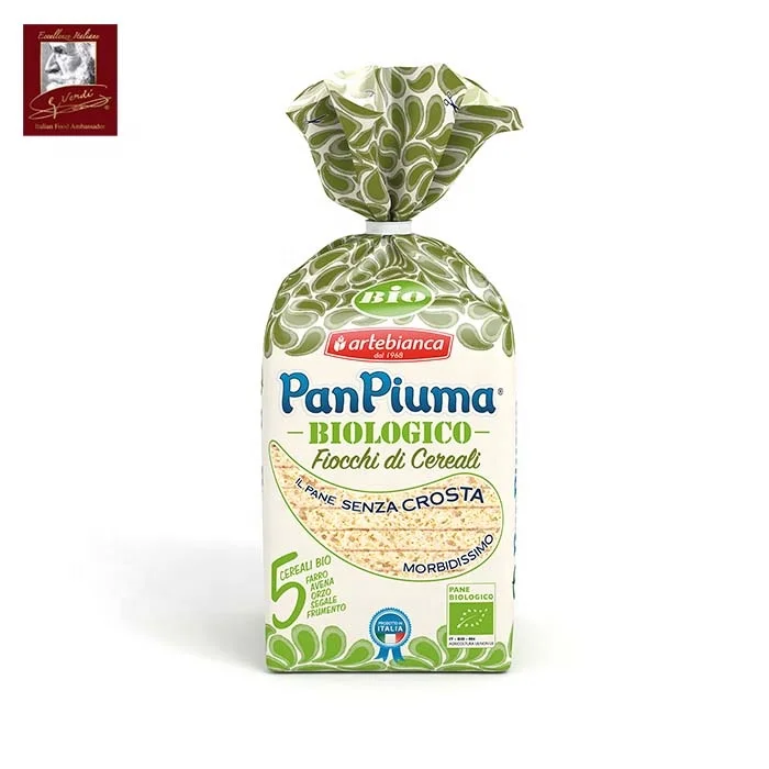 Органические хлопья из хлопьев, мягкий хлеб из пшеницы, 400 г, безкорковый, для веганов, выбор из мягкого хлеба, сделанного в Италии
