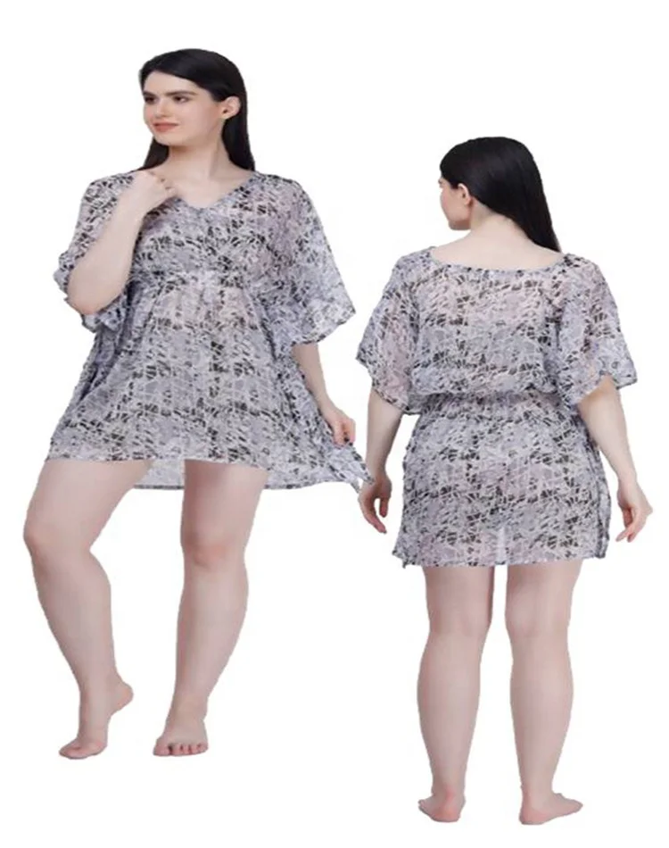 Женское шифоновое платье с V-образным вырезом