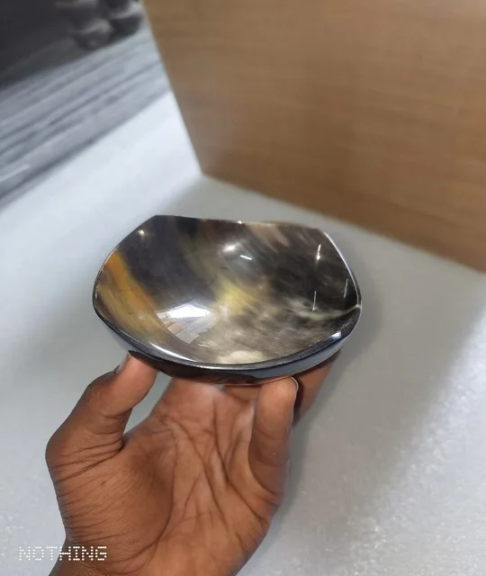 Buffalo Horn Bowl Fruits Salad Horn Bowl Creative Quality Horn Bowl For Hotel Restaurant Suppliers In Low Price from gm impex