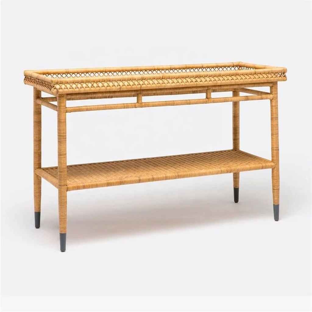 Best choice exotic design home decor items living room entry way rattan console table home furniture and decor from Viet Nam