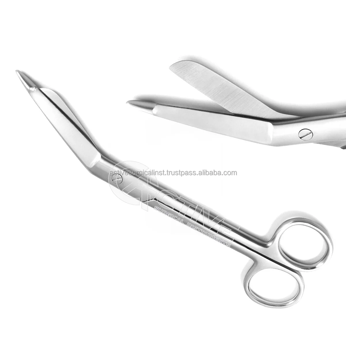 Hot Selling Surgical Lister Bandage Scissors Stainless Steel Curved Medical Shears Lister Trauma Bandage Scissors 17 cm