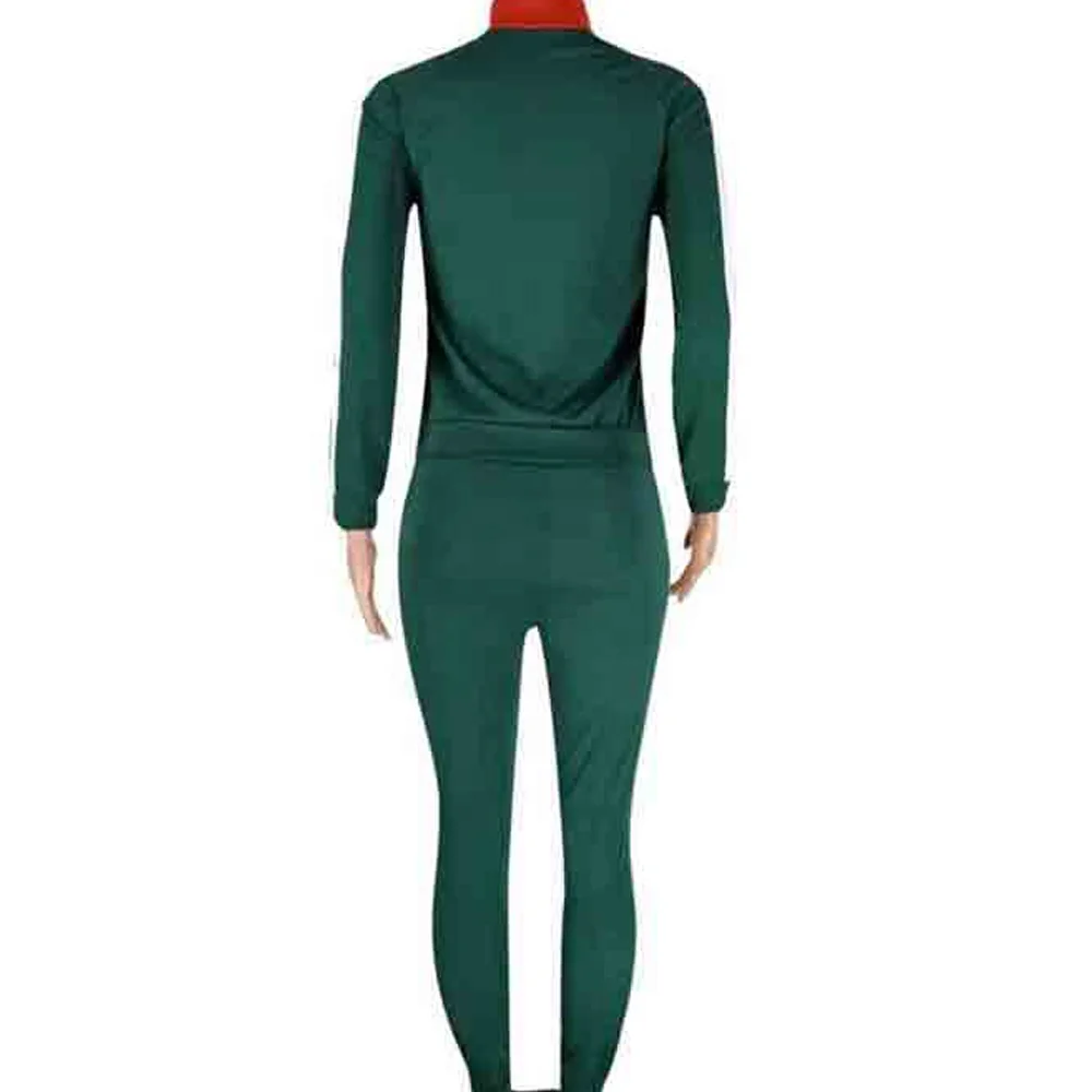 Wholesale Best Selling Custom Design Polyester Made Panel Working Zipper Jackets Stand Collar Women Fashion Designer Track Suits