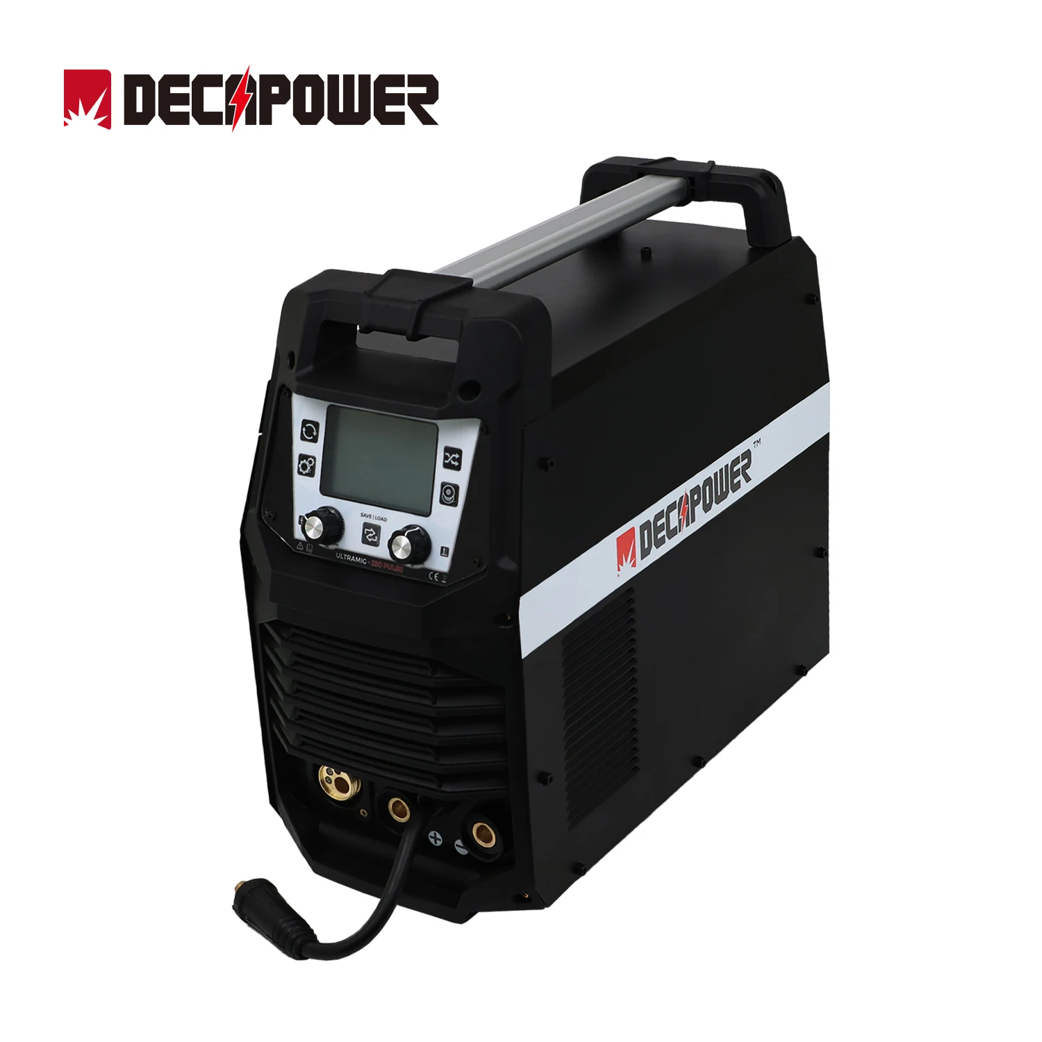 Decapower 110V 220V  Inverter Double Pulse MIG Welder 5 in 1 Aluminum 230A with 4 Roll Feeder