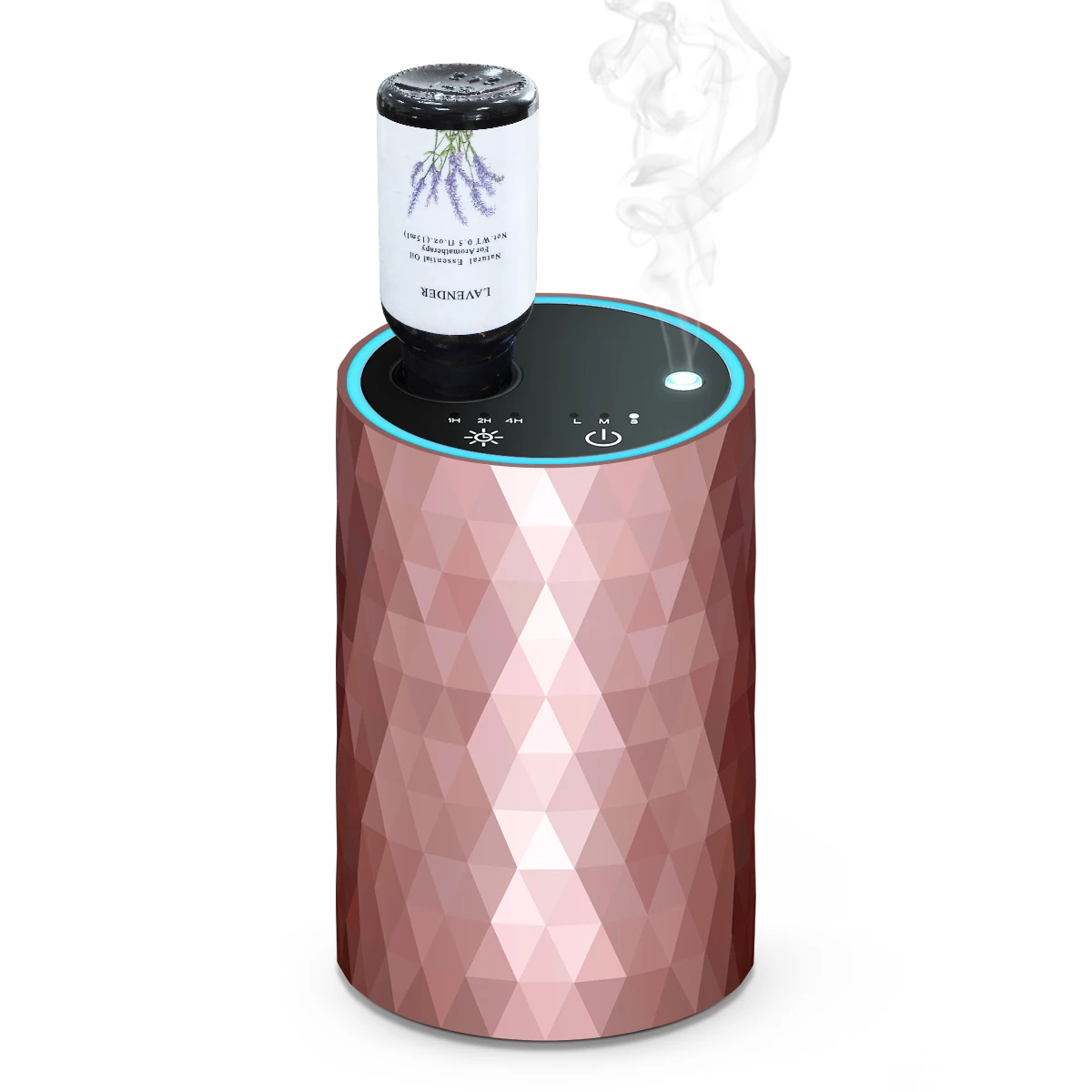 Smart Car Air Diffuser Portable USB Rechargeable Electric Fragrance Scent Machine Long Last Car Waterless Essential Oil Diffuser