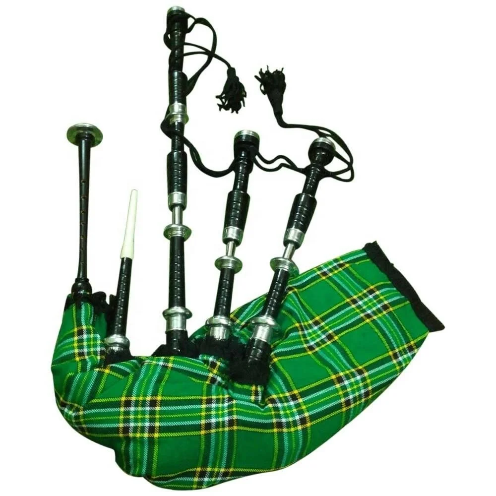 TC SCOTTISH GREAT HIGHLAND BAGPIPES ROSEWOOD BLACK COLOR SILVER MOUNTS/Dudelsack