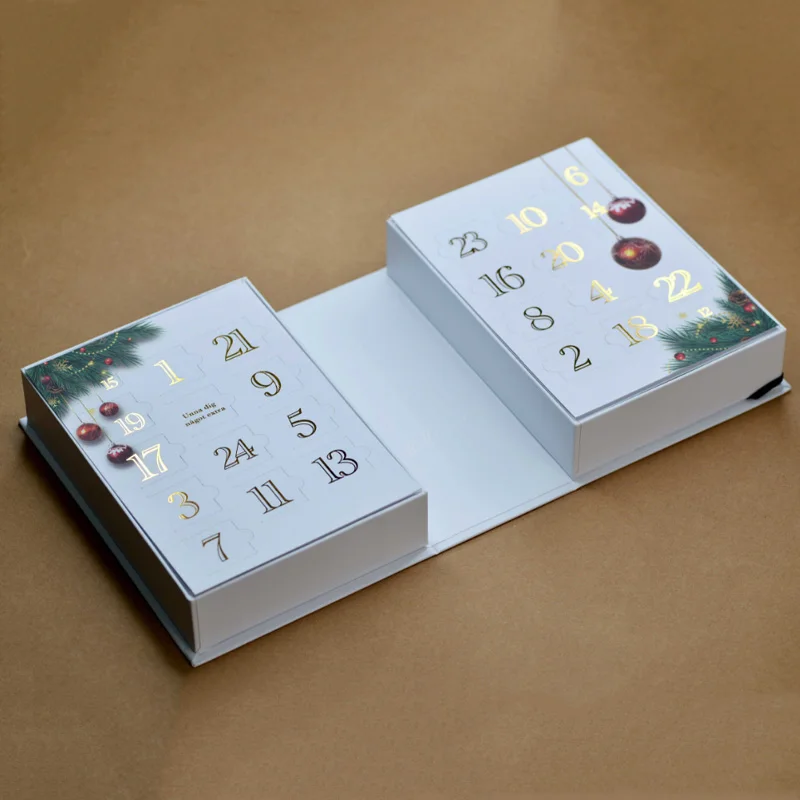 2023 HOT Wholesale Christmas BOOK Empty Advent Calendar Packing Gift Box