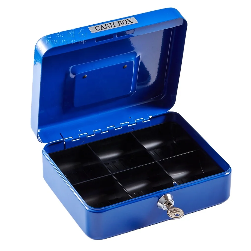 Kwang Hsieh Vintage Style Metal Coin Cash Money Safe Box