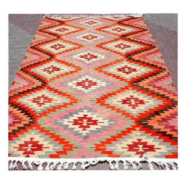 New Hand Made Living Room Bedroom Bedside Floor Area Rug Multi Uses Rug Colorful Rug 60x90inch OEM
