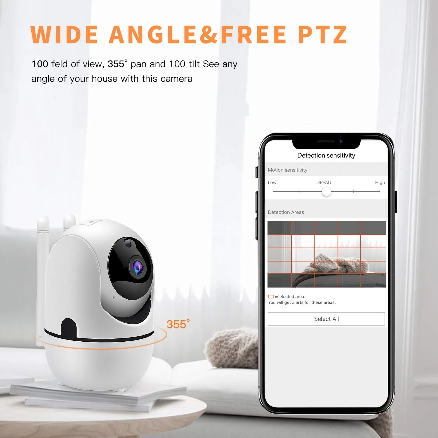 100% Original Sunivision Tuya Camera Wifi Ip Video Wireless Night Vision Auto Tracking Baby Monitoring Camera 360 PTZ Camera