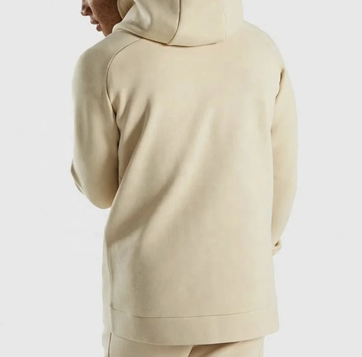 Wholesale Factory Made High Quality Fitted Tracksuits Custom Men Fashion zipper Hooded Suit Four Season Thick Plain Jogging Suit