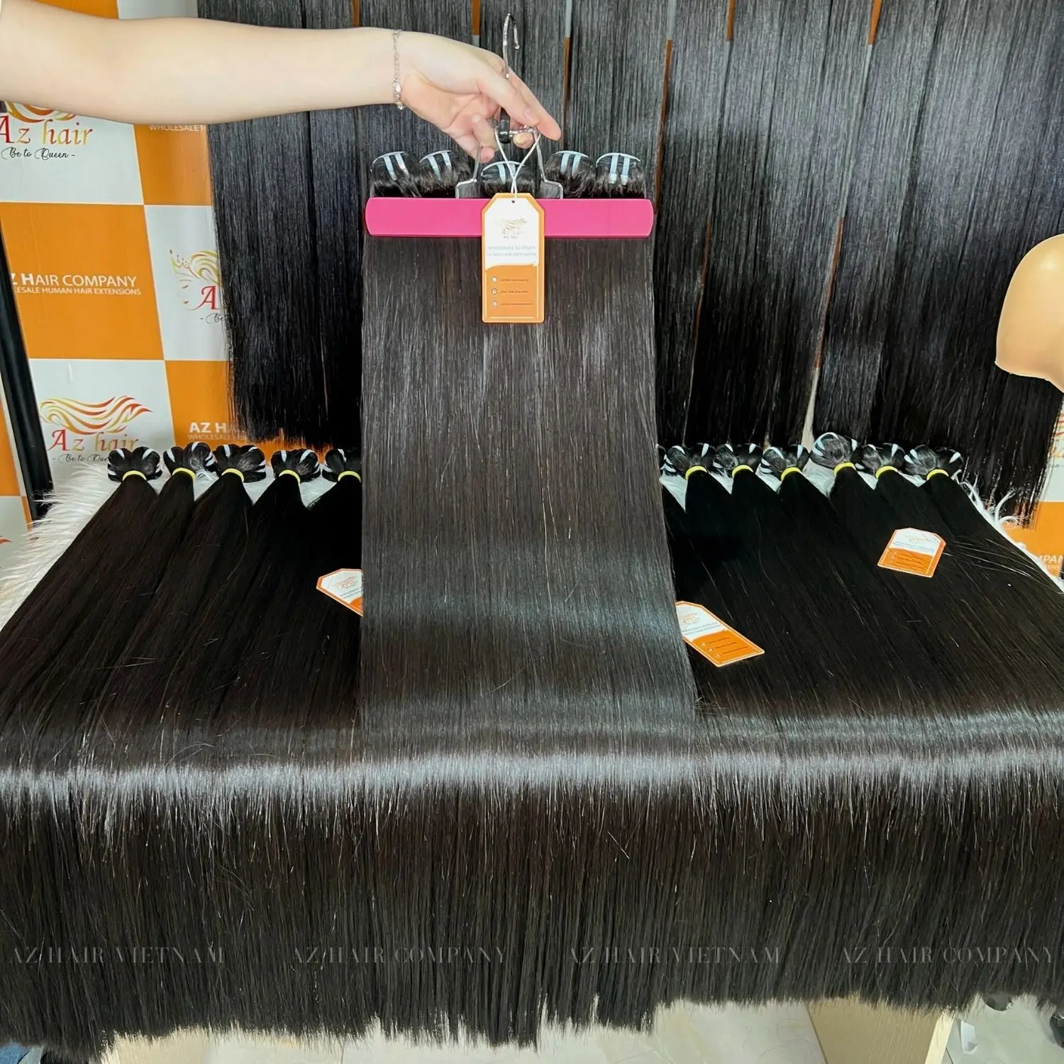 Best Selling Vietnam Human Hair Super Smooth Bone Straight Natural Color Wholesale Price Cuticle Aligned Raw Donor Hair