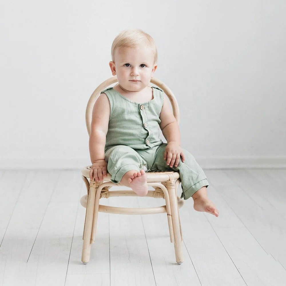 Детская маленькая скамейка ручной работы из ротанга для детской комнаты мебель гостиной или доступны соответствующие стулья и