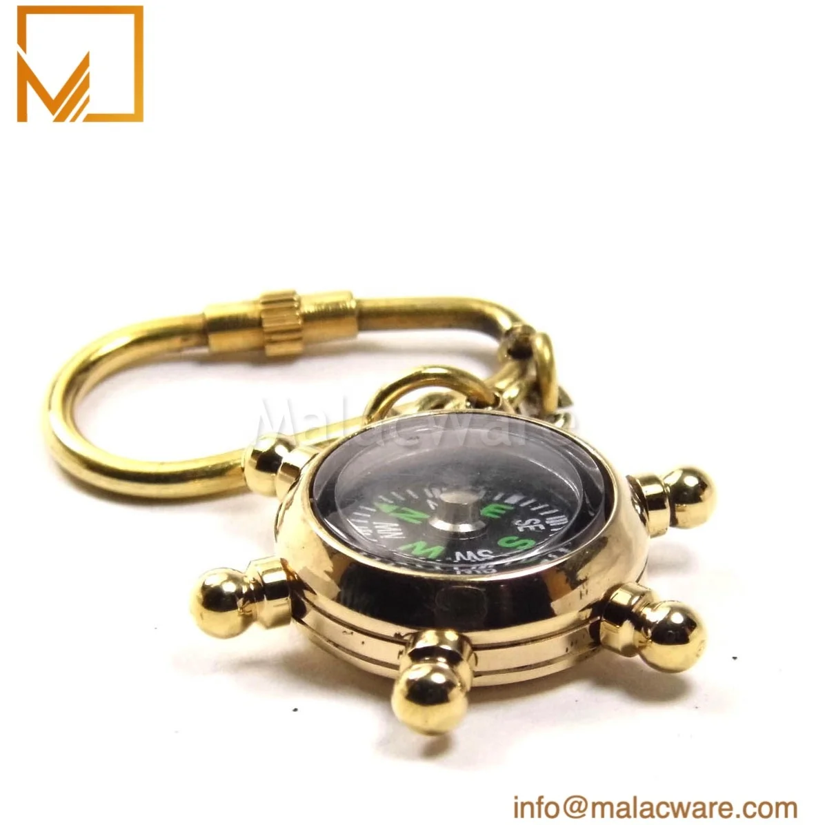 Nautical Brass and Copper Telegraph Key chain custom color with logo engraving metal key chain