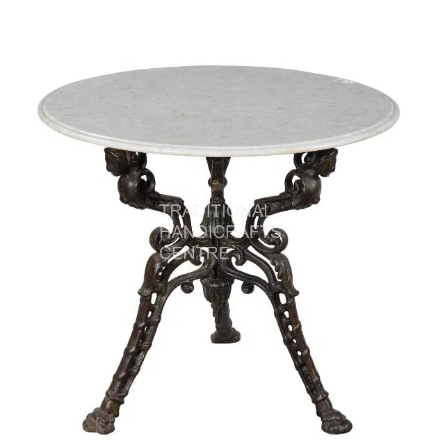 Cast Iron Round Table Exclusive Design Coffee Breakfast Multi Color Finished Center Table Top Supplier & Manufacturer