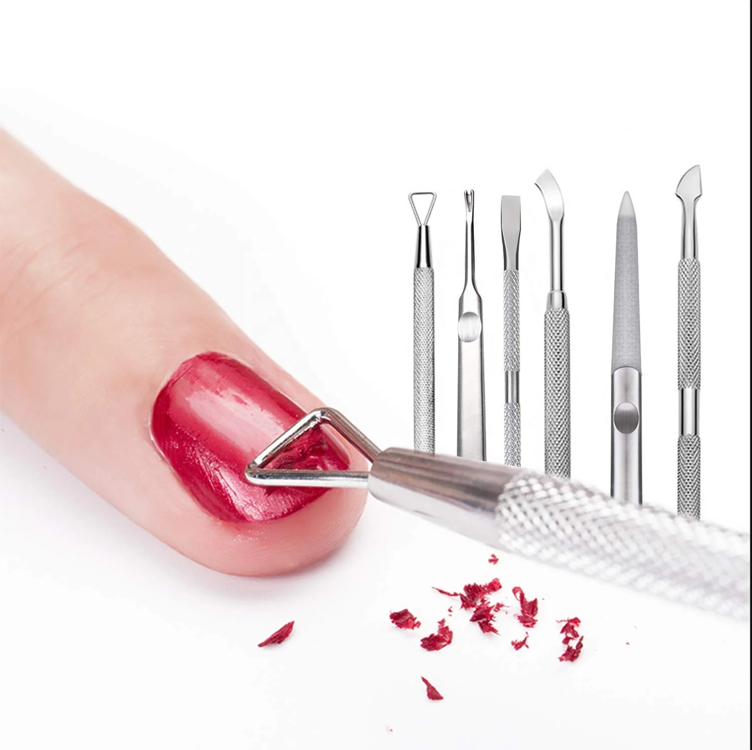 6PCS Manicure Set Nail Clippers, Stainless Steel Pedicure Grooming Kit, Professional Home Travel Nail Tools