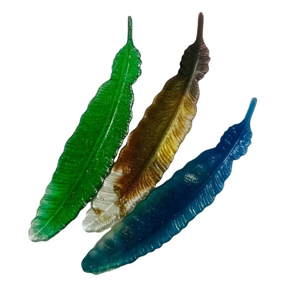 Whimsical Nature Inspired Feathered Book Page Holder for Fantasy Lovers