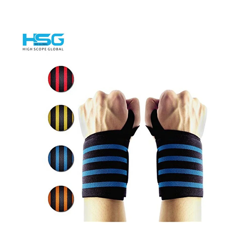 2022 New Arrival Gym Workout Wear Weight Lifting Wrist Wrap Custom Logo Cross Training Wristband Gym Accessories