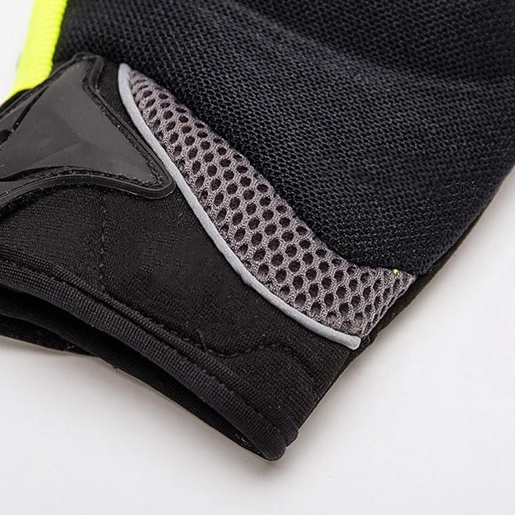Custom Logo Leather Sports Glove for Motor Bike Lightweight Breathable Windproof and Touch Screen Functional New Design
