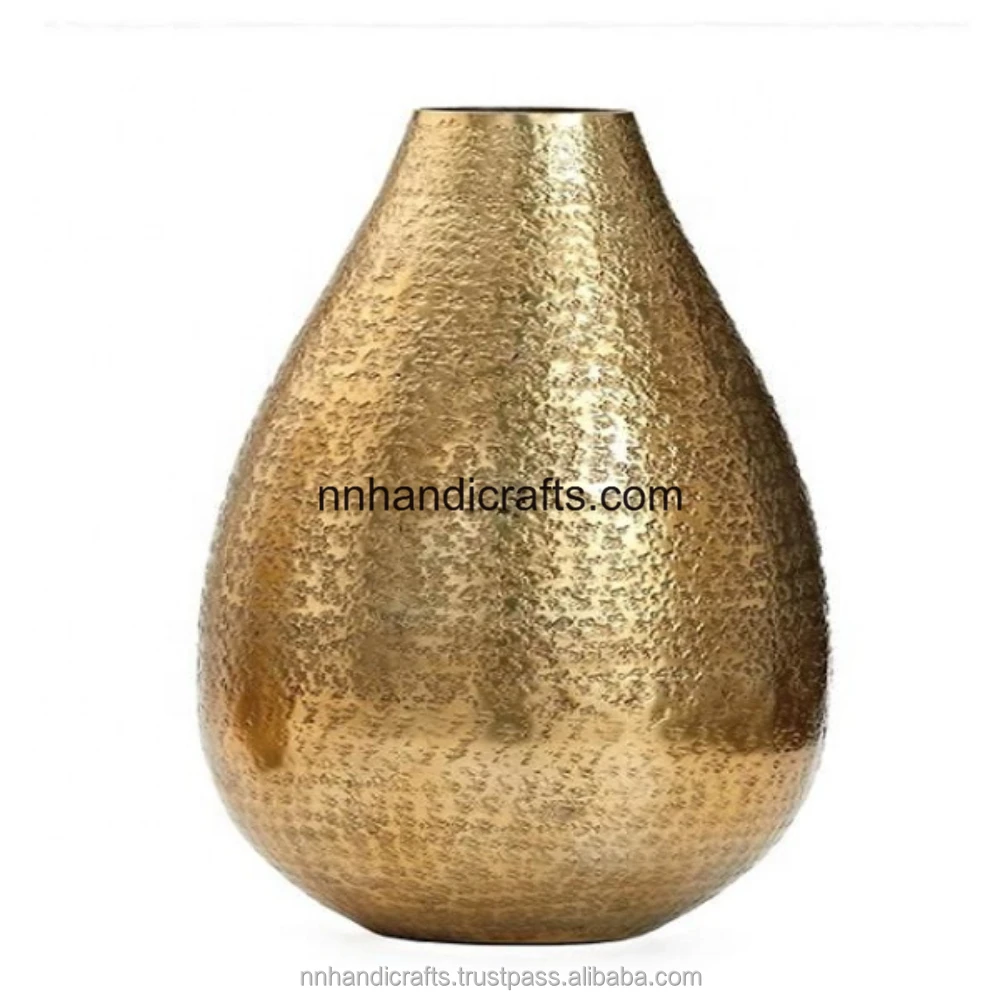 New Arrival Handmade Aluminium Antique Color Cast Metal Casted Engraved Engraving Floor Vase Small Medium Big Tall Mini Large