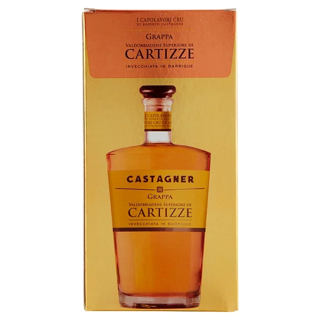 GRAPPA CARTIZZE BARRIQUE PREMIUM MADE IN ITALY HIGH QUALITY AGED MARC700 ML GLASS BOTTLE