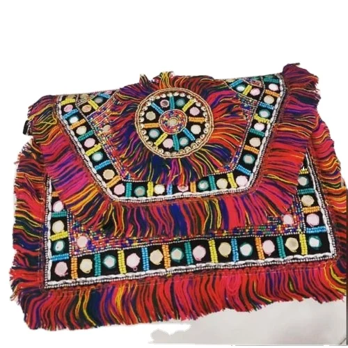 Tassel Party Evening Clutch Bags  Sling bags Cross Body Cotton shoulder Hippie Boho hippi sling Bag