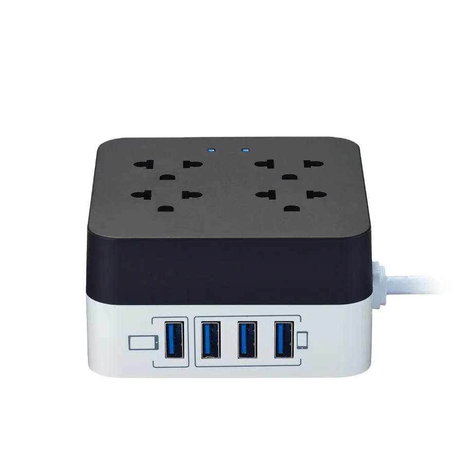 USB Smart Charger Surge Protector Multi-outlet Power Strip