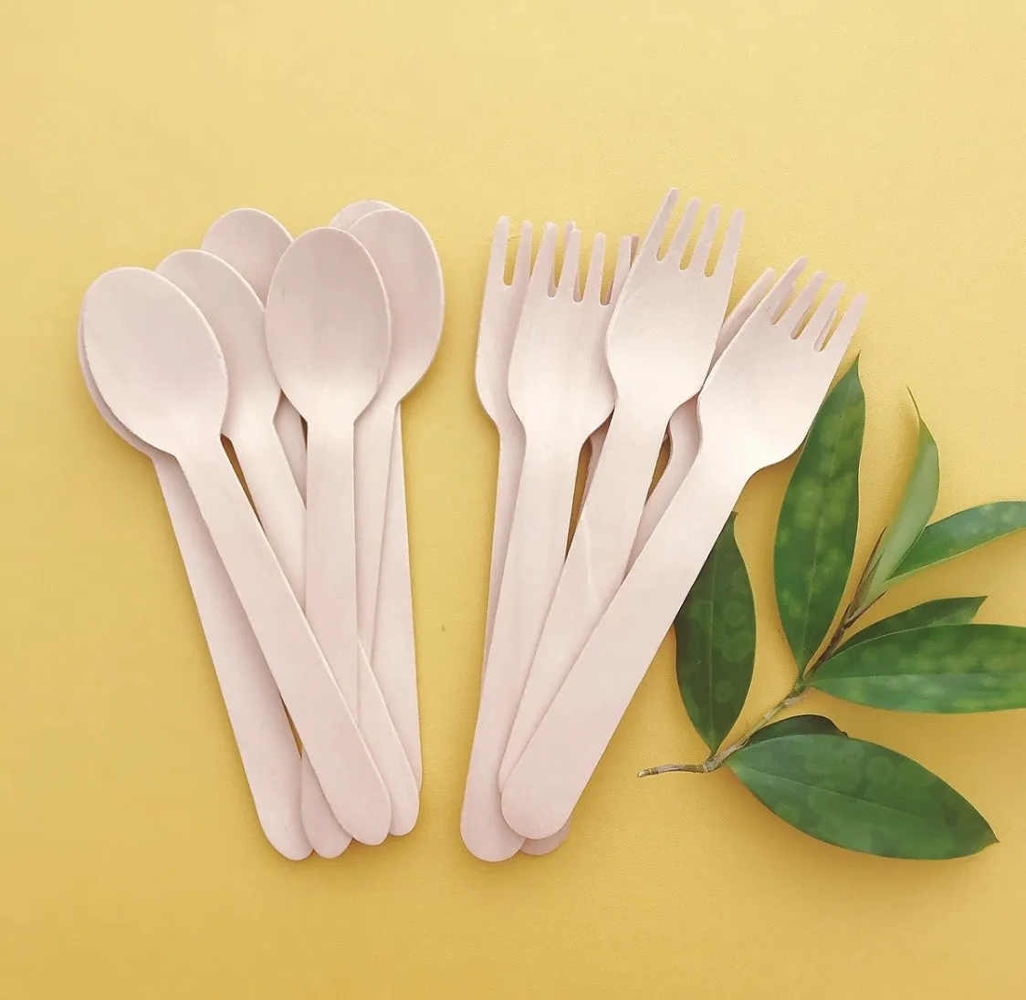 Wholesale OEM Custom Logo Eco Friendly Biodegradable DISPOSABLE WOODEN CUTLERY UTENSILS Made In Viet Nam