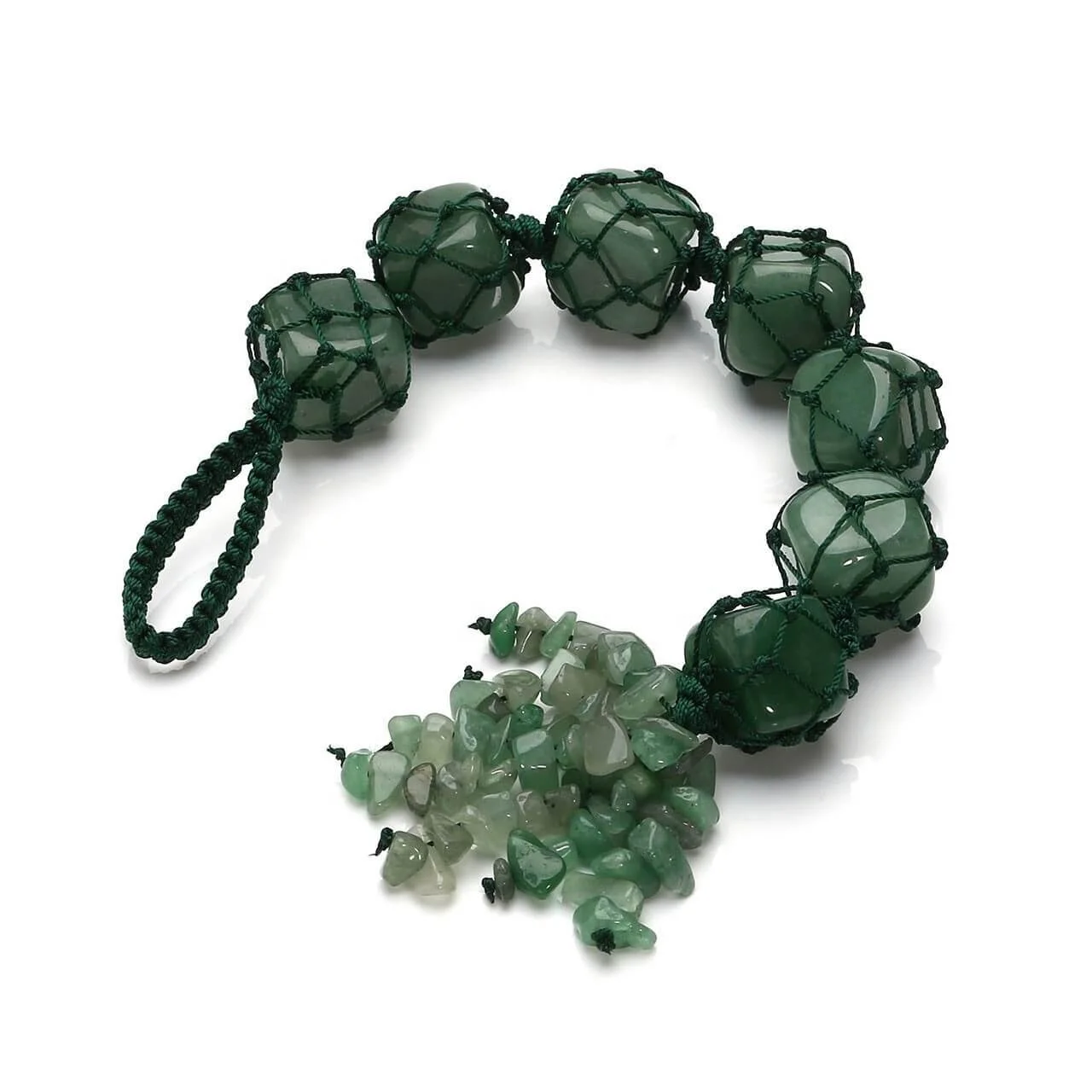 Tumbled Wall Hanger Natural Dark Green Nephrite Jade stone Wall hanger car crystal healing gemstone crystal chakra Hanger