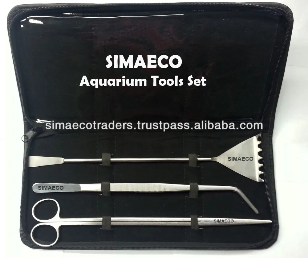 Набор инструментов для аквариума из 5 предметов фиолетового цвета