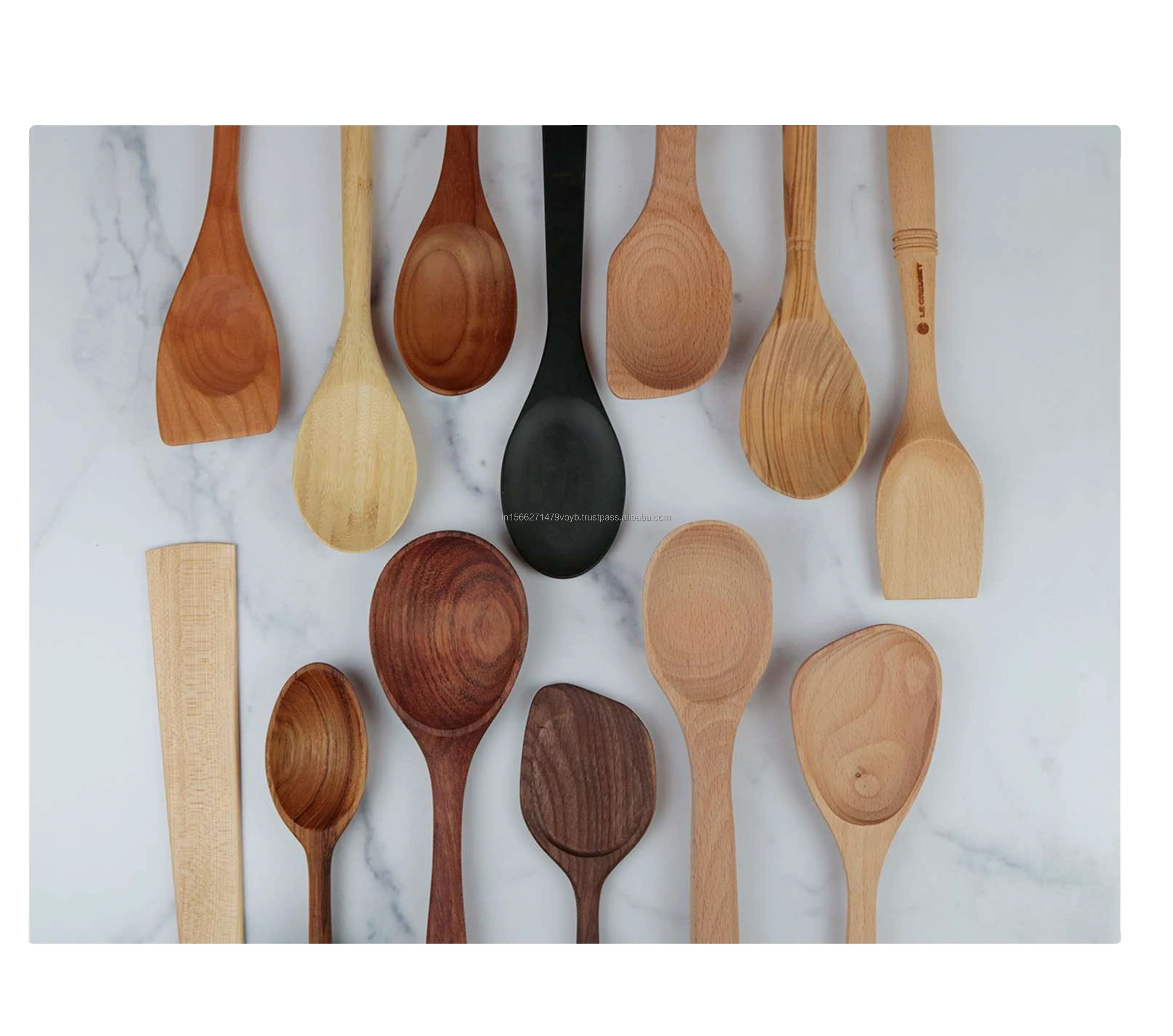 Premium Handmade Wooden Spatula Set Best Silicone Kitchen Utensils from India Tested & Reviewed for Ice Usage
