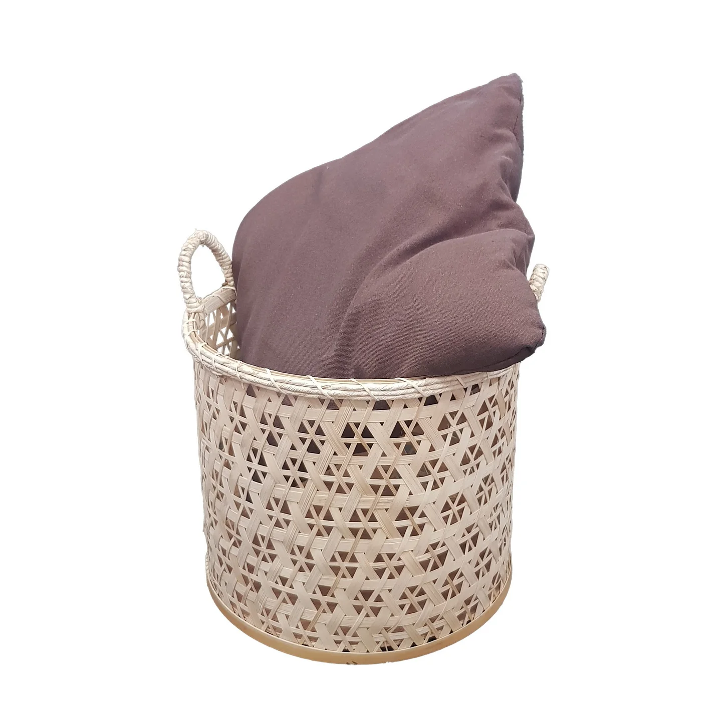 Big promotion woven bamboo basket nice storage basket for home kitchen plant top quality best price laundry storage basket