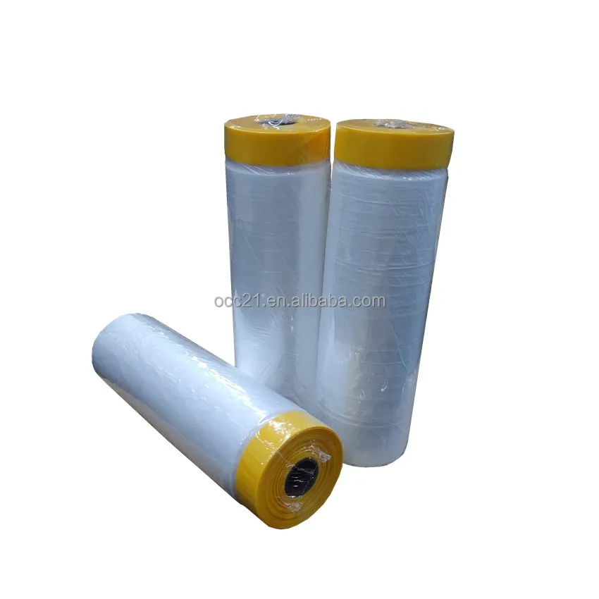 6 pack Pre-Taped Masking Film for Automotive Painting Covering