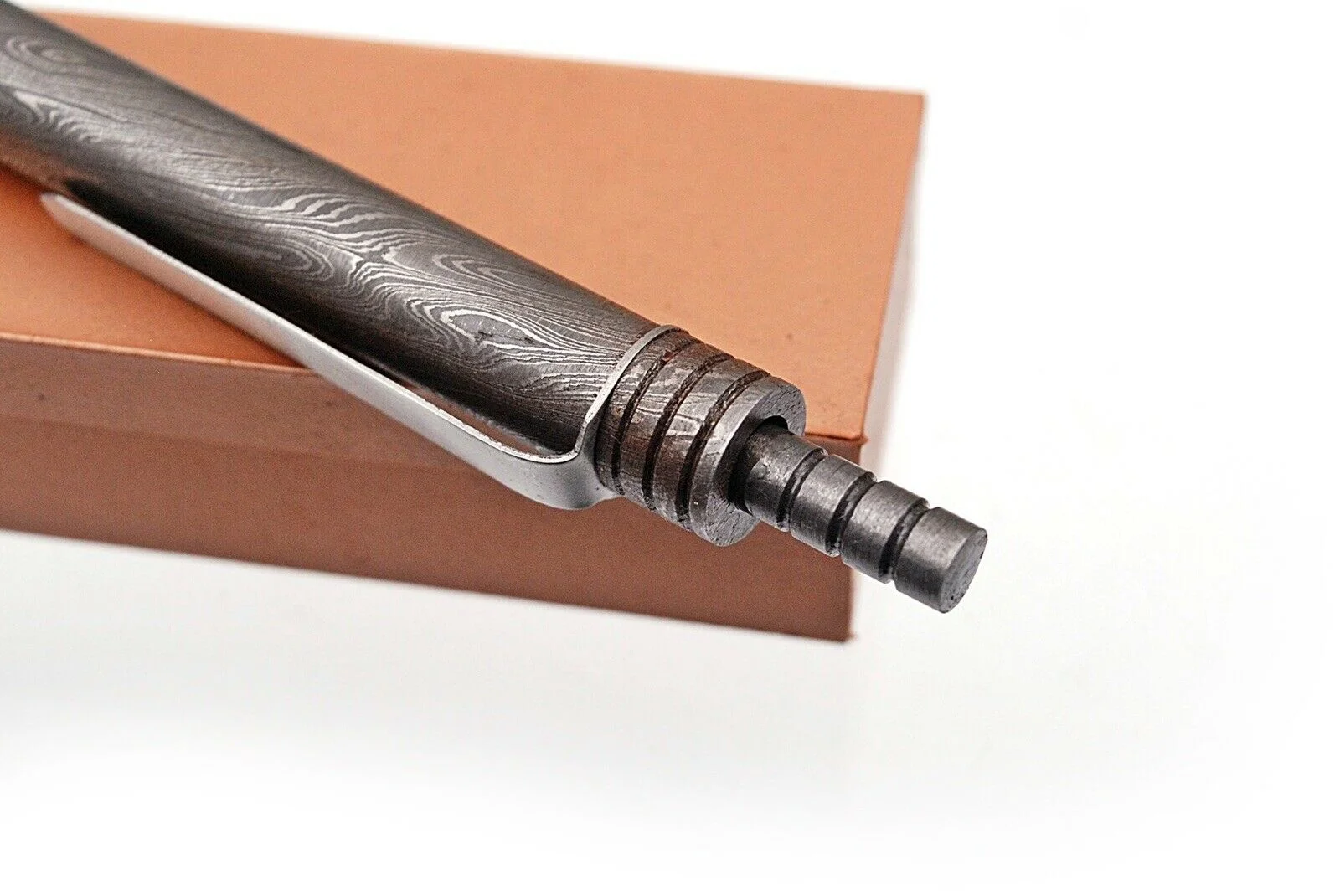 Damascus Titanium Tactical Pen Hand Carry Writing Instrument Pen Gift Custom Product Antique Silver Fountain Pen