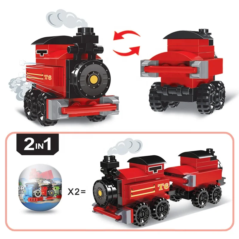 Kids Educational Play Set Mini Train Brick Toy Building Block Toys