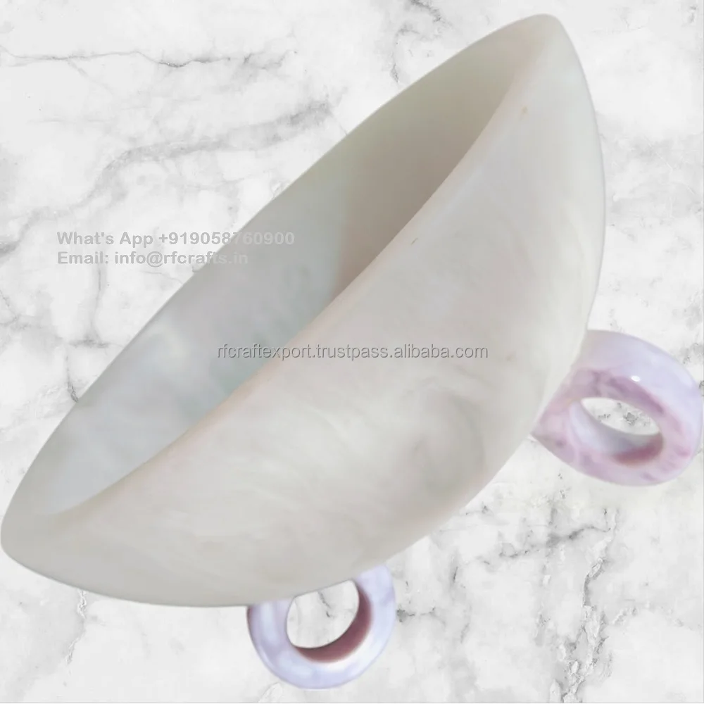 Customizable Modern Design Resin Acrylic Fruit Salad Bowl Sustainable Feature for Hotel Meals Home & Living Room Business Gifts