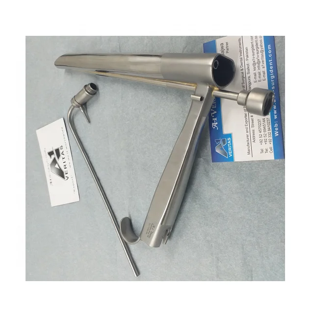 Cheap Price Medical Rigid Fiber Optic Ent Laryngoscope Set With 3 Blades And Handle