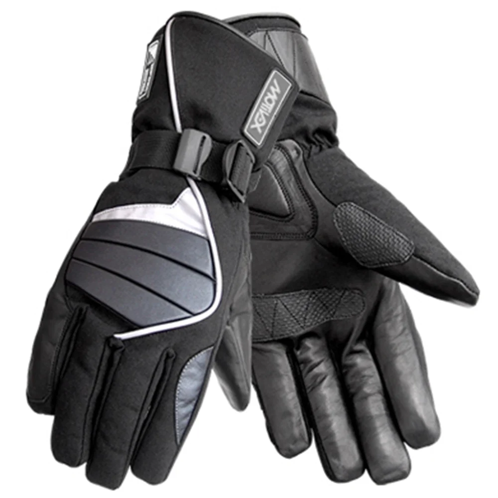Motorbike Winter Gloves Waterproof Racing Cowhide Leather Glove Motorcycle Bikers Racing Road Off-Road Gloves