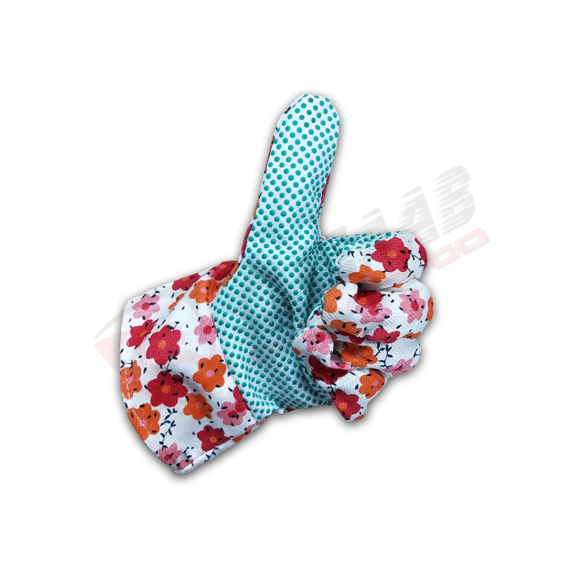 Weeding-Digging Planting Floral-Design Flower-Printings Ladies Gardening Made Of Cotton PVC-Dots Fashion Gardeners Gloves