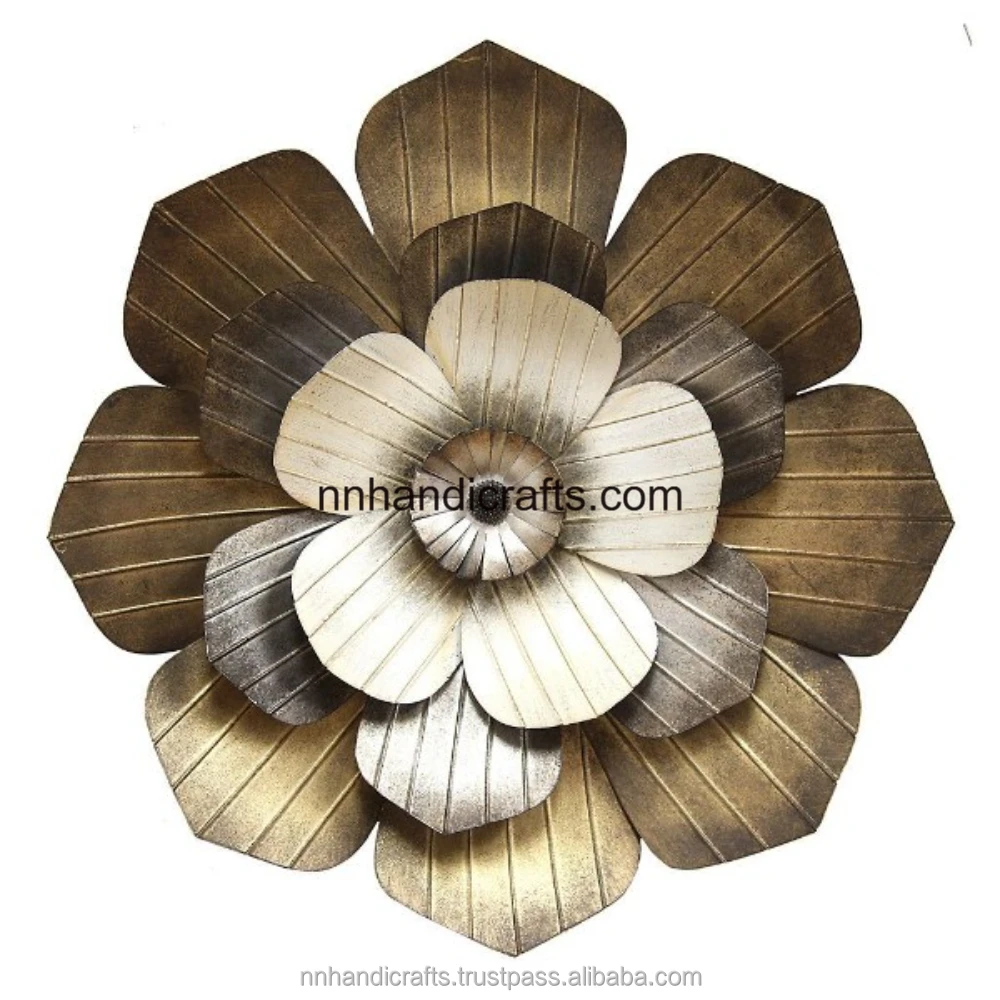 Factory Wholesale Customized Logo Steel Metal Iron Black Grey Golden Powder Coated Leaf Decorative Accents office decoration Hom