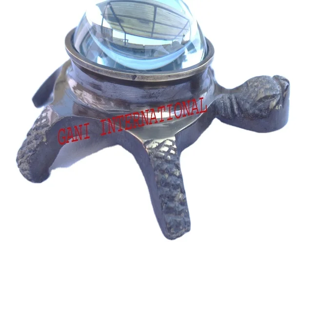 Античный морской винтажный морской латунный черепаховый компас