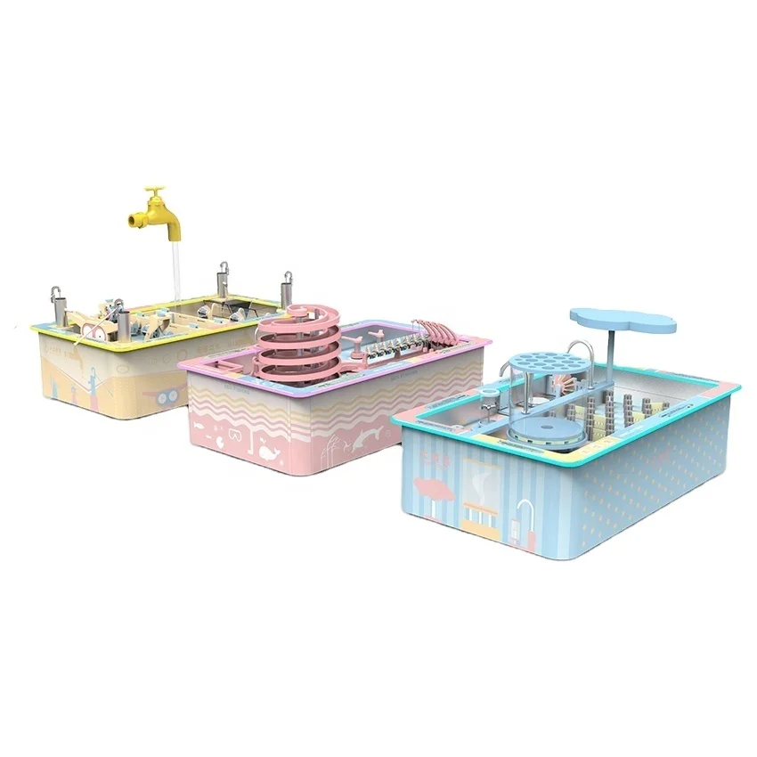 Bonhong indoor playground interactive water table play game shopping mall mini water park for kids