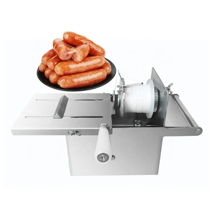 Manual stainless steel 42mm sausage knotting machine meat sausage tying machine price  sausage linking machine