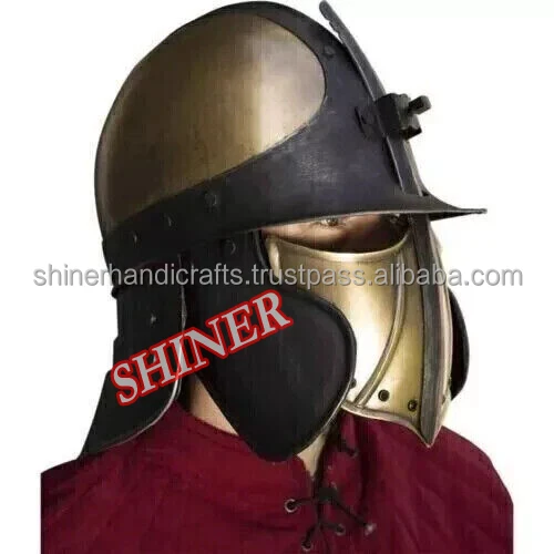 Game of Thrones Valyrian Steel Helmet Medieval Knight Helmet Armor Headgear Historical Combat Antique Brass Helm For Halloween