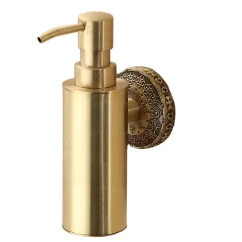 Wall Mounted Trending Look Hot Selling Quality Metal Brass Handmade Soap Dispenser New Design Metal Soap Dispenser From India
