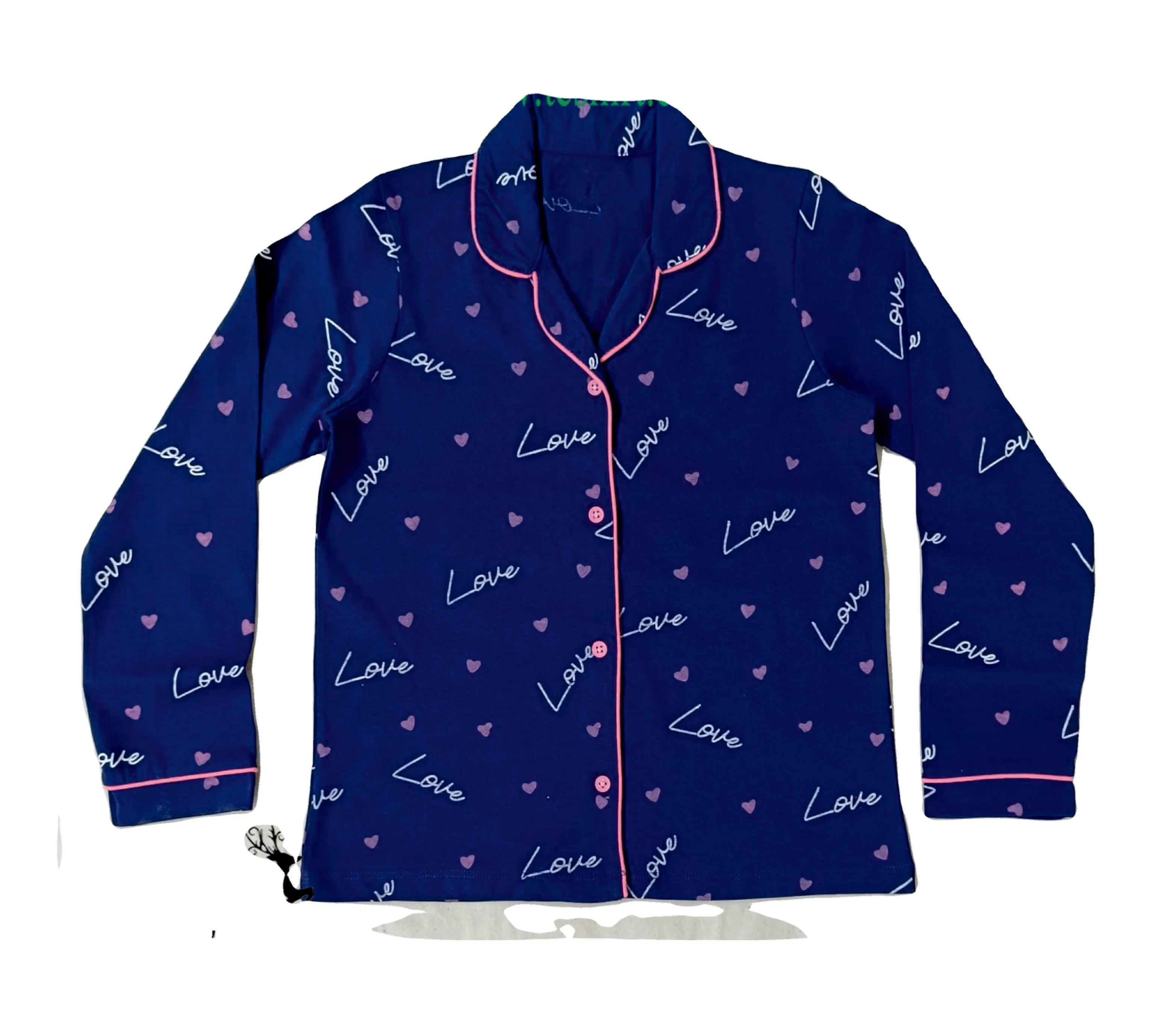 Daily Wear Knitted all over printed flower High Quality Cotton sleepwear pyjama set alibaba online shopping indian manufacturer