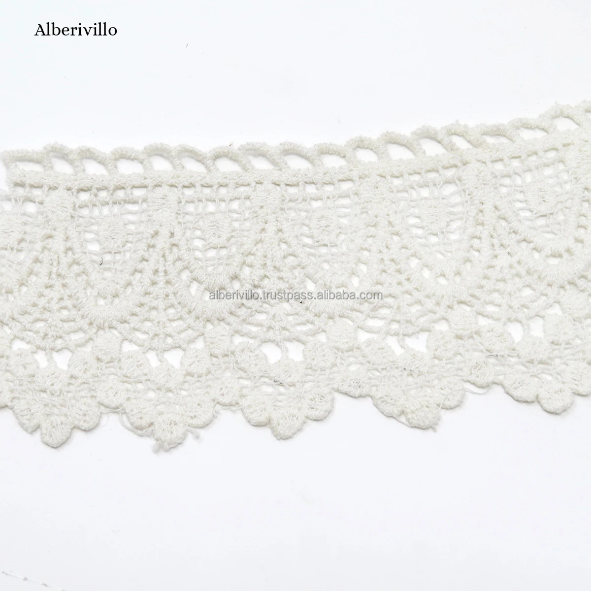 Indian Textile Handmade Lace Mesh Flower Embroidered Lace Fabric Silk Home Sewing Crafts