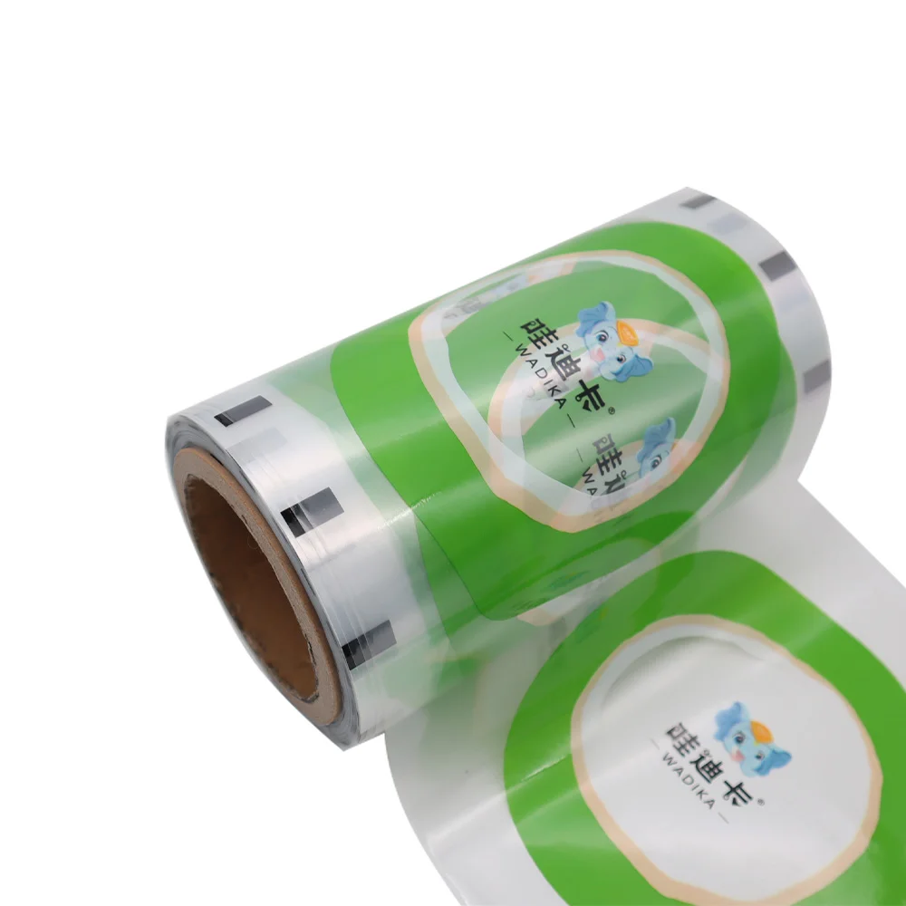 Printing Aluminum foil PET film laminating food packaging plastic roll film for chips/candy/snack Pouch Roll Film