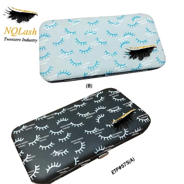 Manufacturer Green Color Half Moon Eyelash Mirror Beautiful High Quality Stainless Steel Eyelash Mirror NQLASH Tweezers