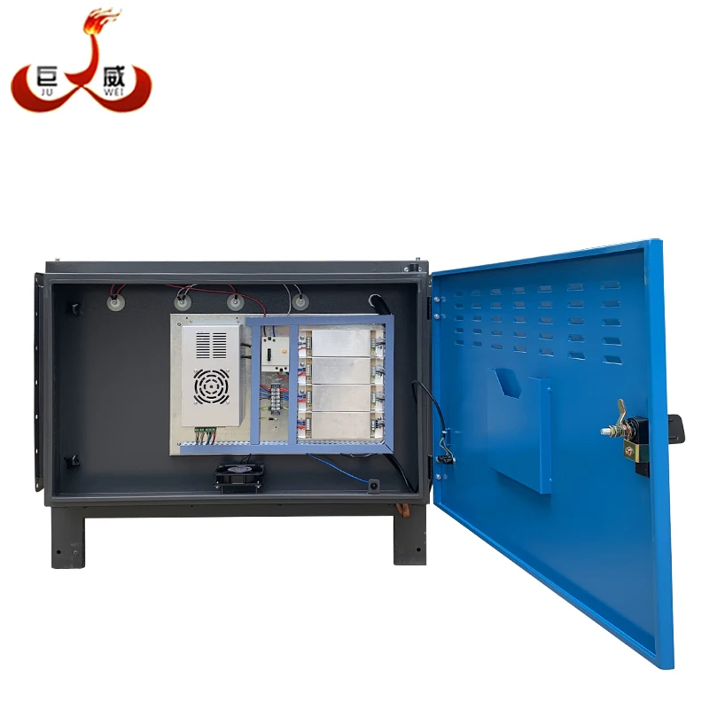 220V 900W 8000CMH ESP+UV electrostatic precipitator filter Gas Disposal Machinery for kitchen hotel restaurant factory