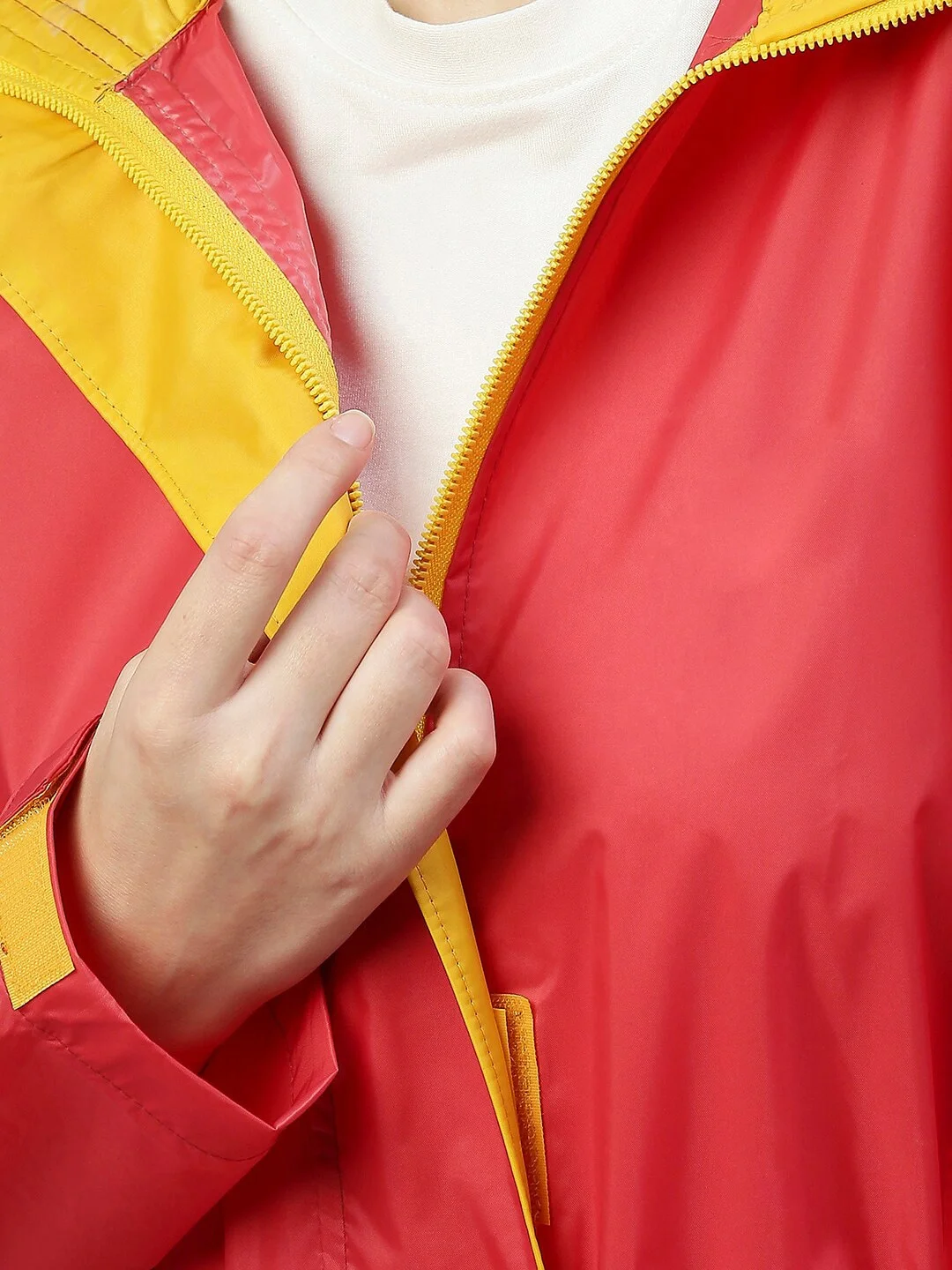 Long Rain Coat OEM New Design Black Waterproof Raincoat Fashion Women Men Long Rain Coat Jacket Hooded With Custom Logo